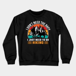 Hiking T - Shirt Design Crewneck Sweatshirt